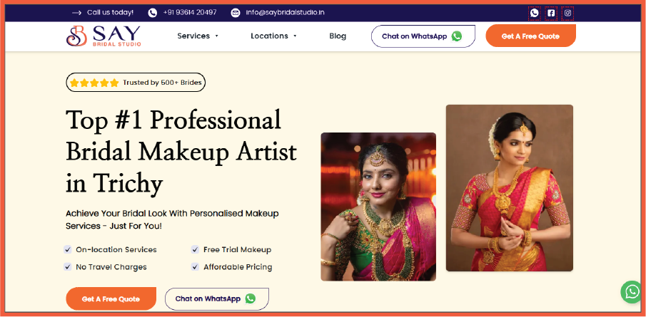 SAY Bridal Studio in Trichy